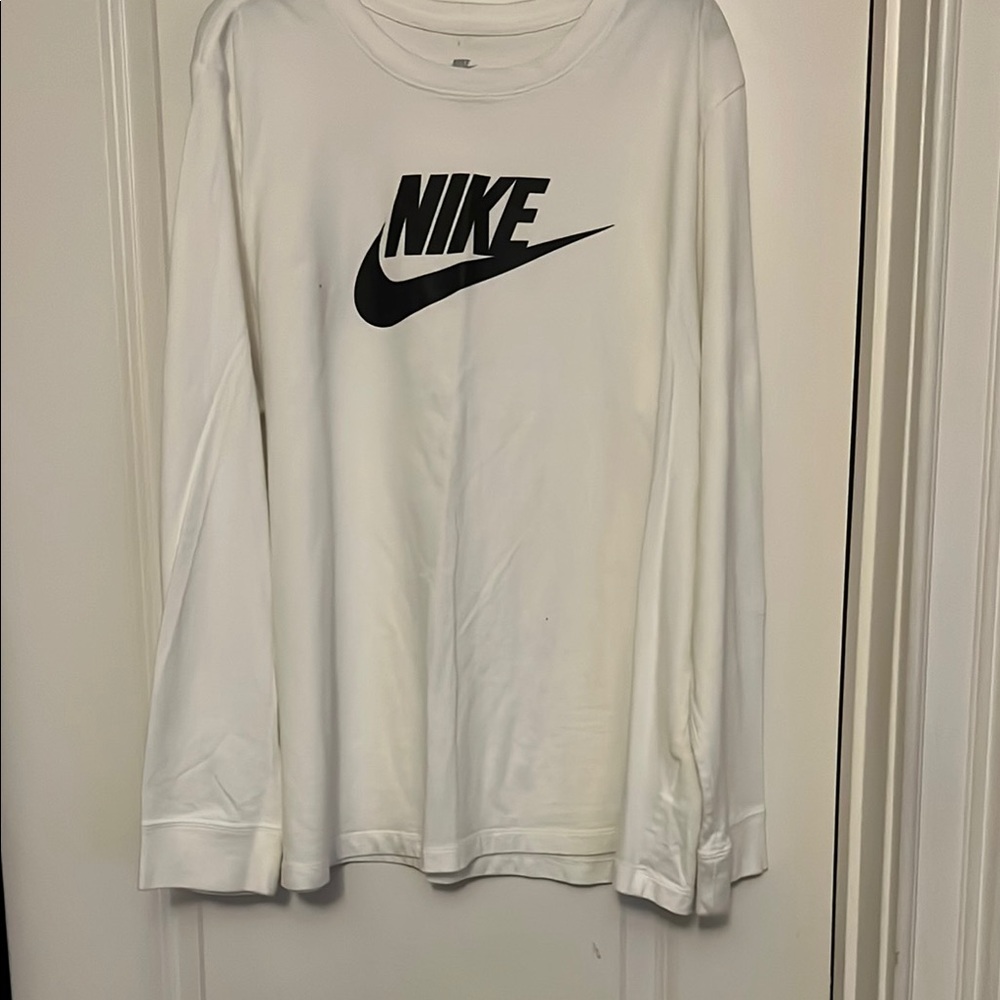 Nike White Long Sleeve Shirt